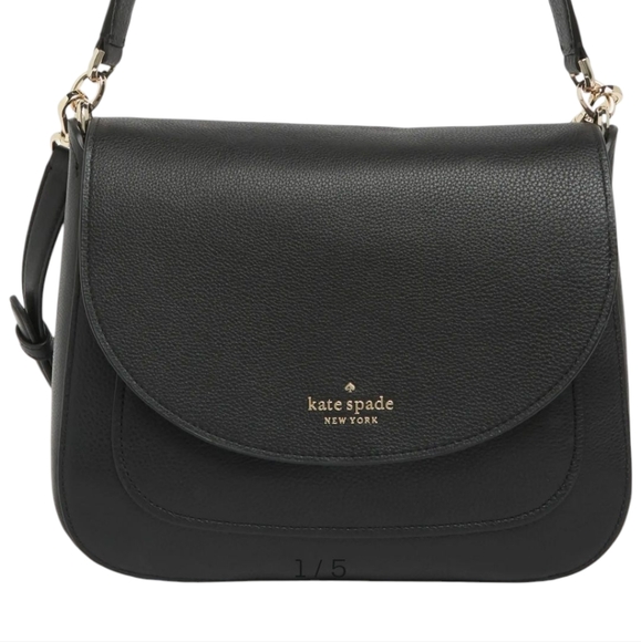 kate spade Handbags - Kate Spade New York Kailee Black Leather Medium Shoulder Crossbody Handbag Purse